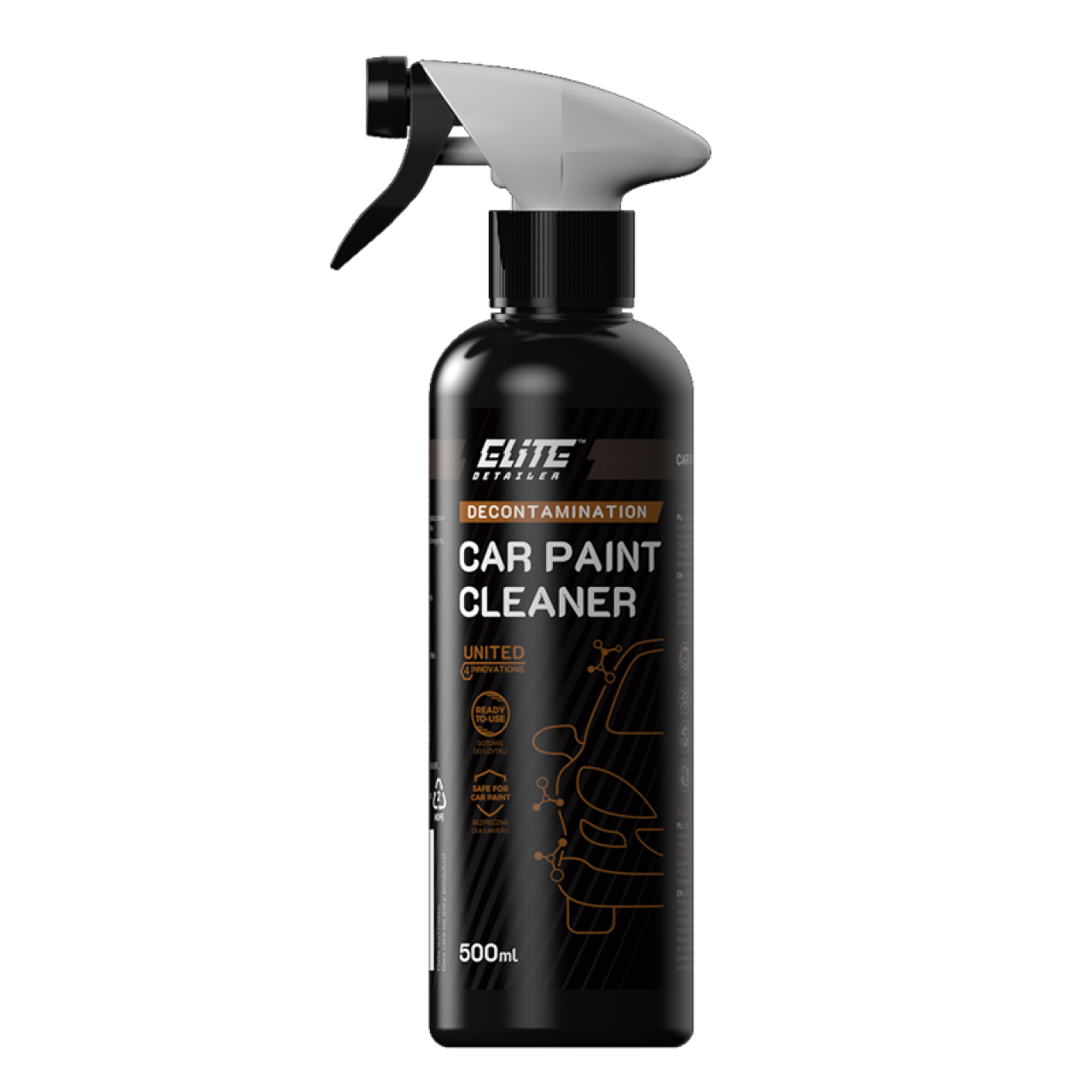 Car Paint Cleaner 500ml - Εξειδικευμένο Καθαριστικό Βερνίκι Αυτοκινήτου για Αποτελεσματική Απολίπανση και Προστασία, Χωρίς Διαλυτικά