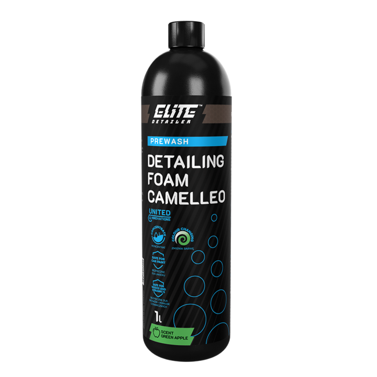 Detailing Foam Camelleo 1L - Επαναστατικός Αφρός Προπλύσης με Αλλαγή Χρώματος και Άρωμα Πράσινου Μήλου