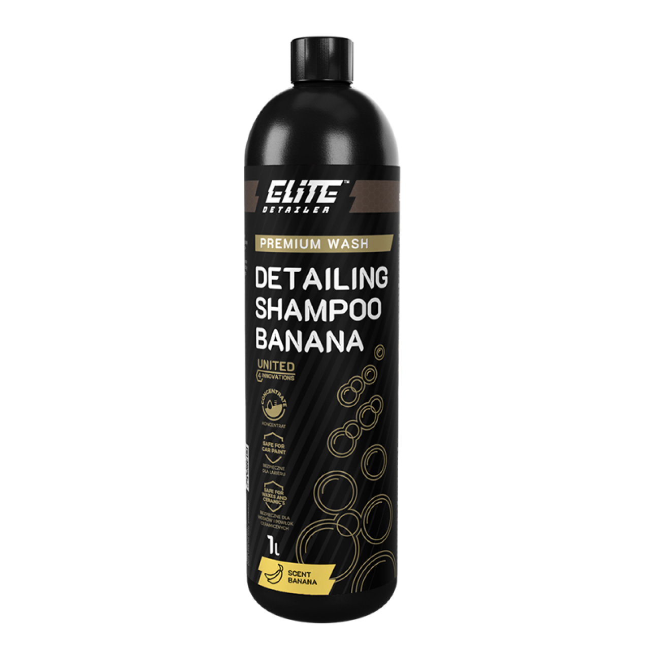 Detailing Shampoo Banana 1L - Συμπυκνωμένο Σαμπουάν Αυτοκινήτου με Άρωμα Μπανάνας και Ουδέτερο pH