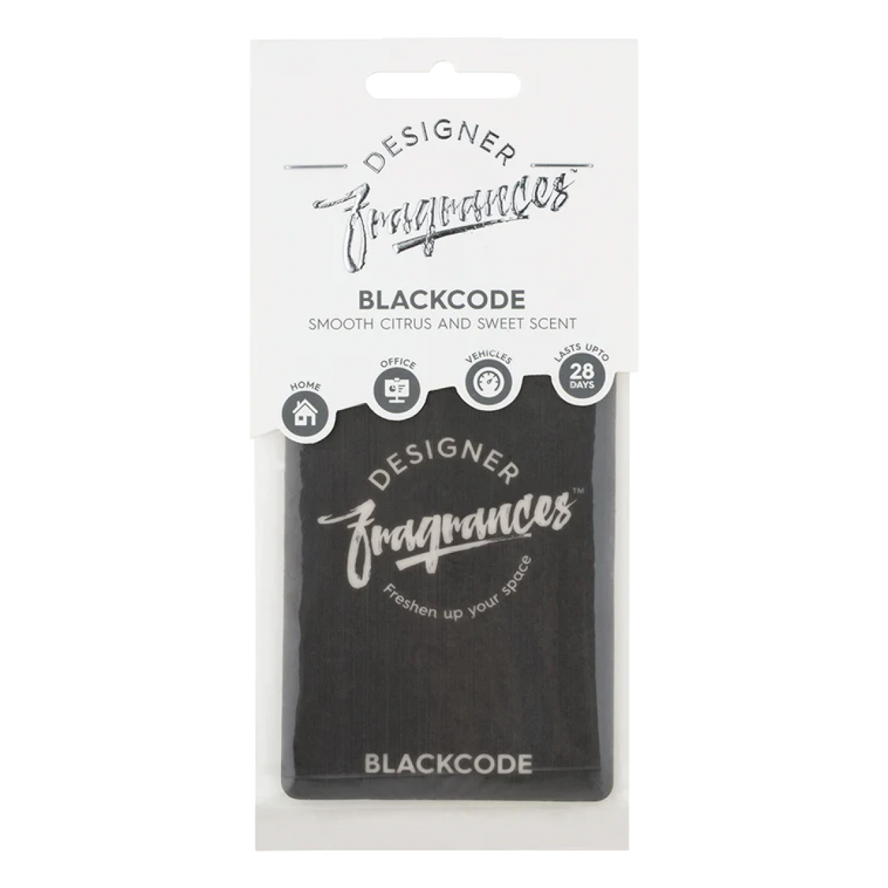 Designer Fragrances Air Freshener Blackcode Hanging card 