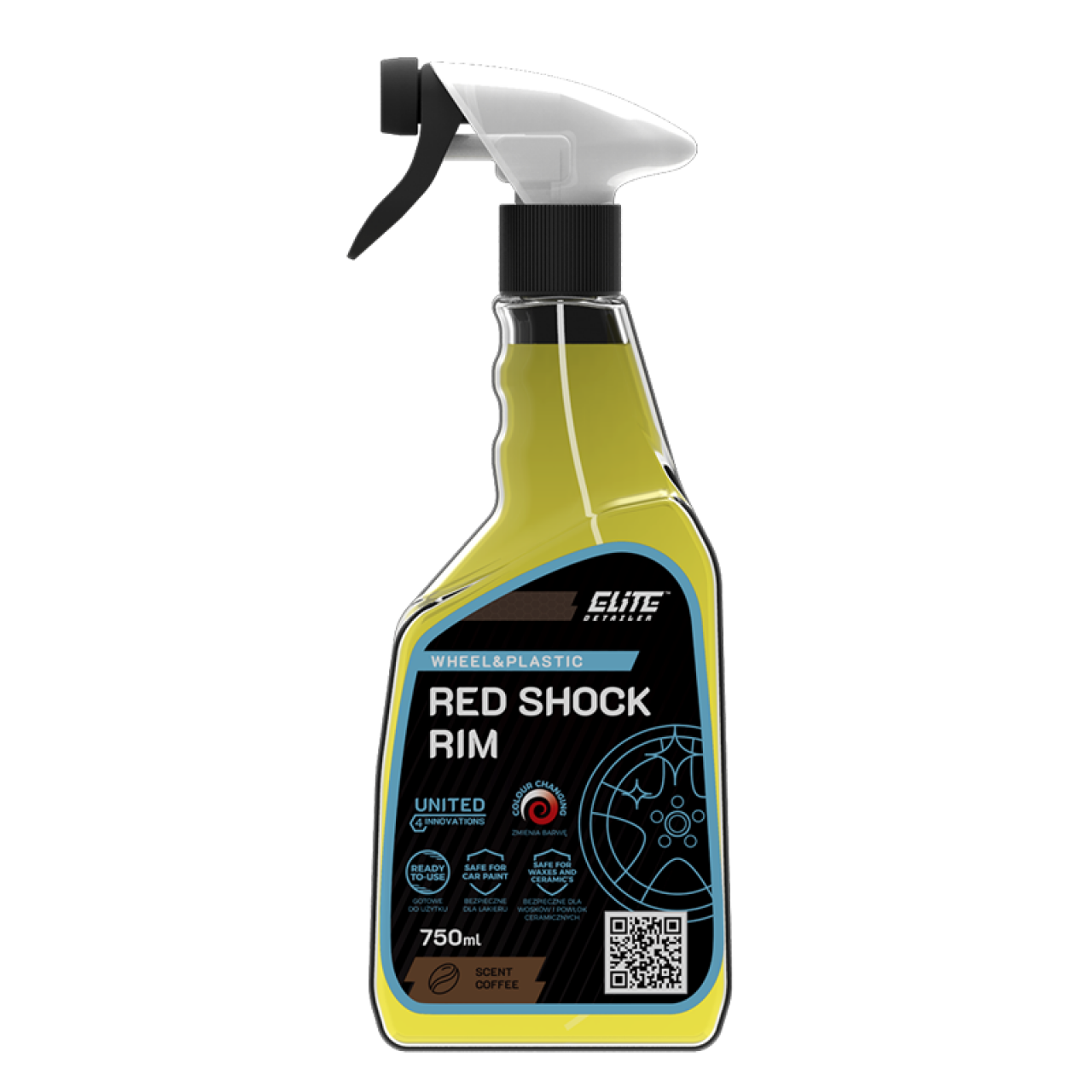 ProElite Red Shock Rim 750ml Αποτελεσματικό Καθαριστικό Ζαντών για Φροντίδα Τροχών