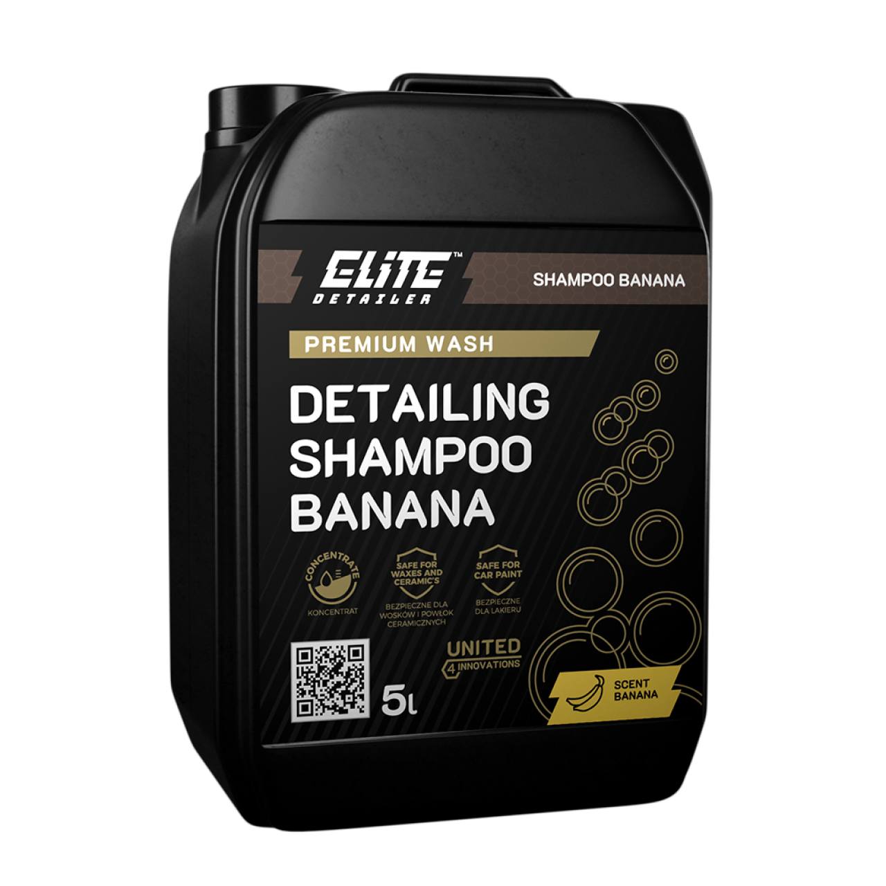 Detailing Shampoo Banana 5L - Συμπυκνωμένο Σαμπουάν Αυτοκινήτου με Άρωμα Μπανάνας και Ουδέτερο pH